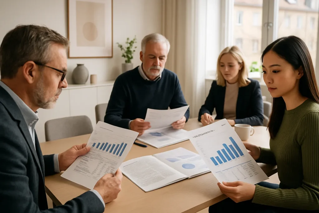 Styrelserum där BRF går igenom årsredovisning 2026